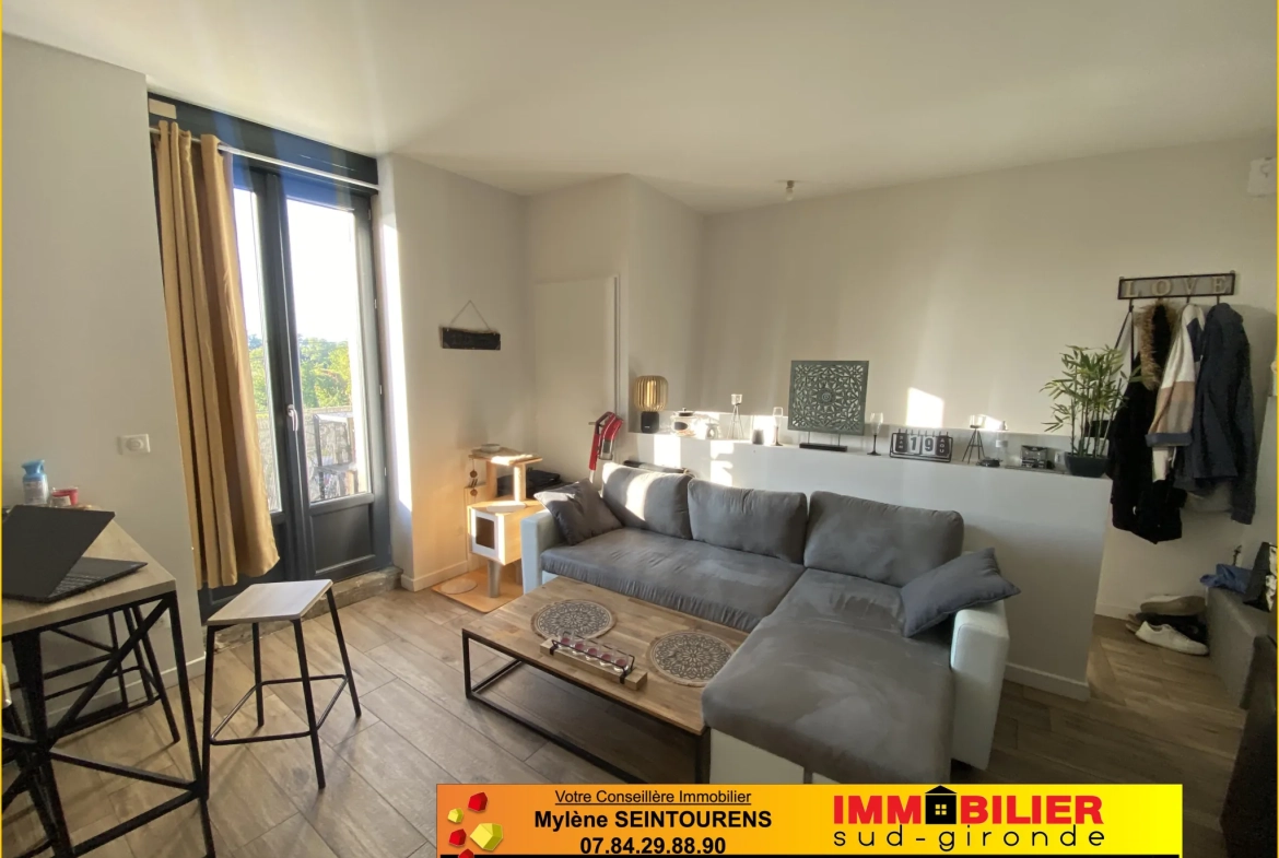 Appartement T3 rénové à Cadillac avec jardin et stationnement – Opportunité d'investissement 