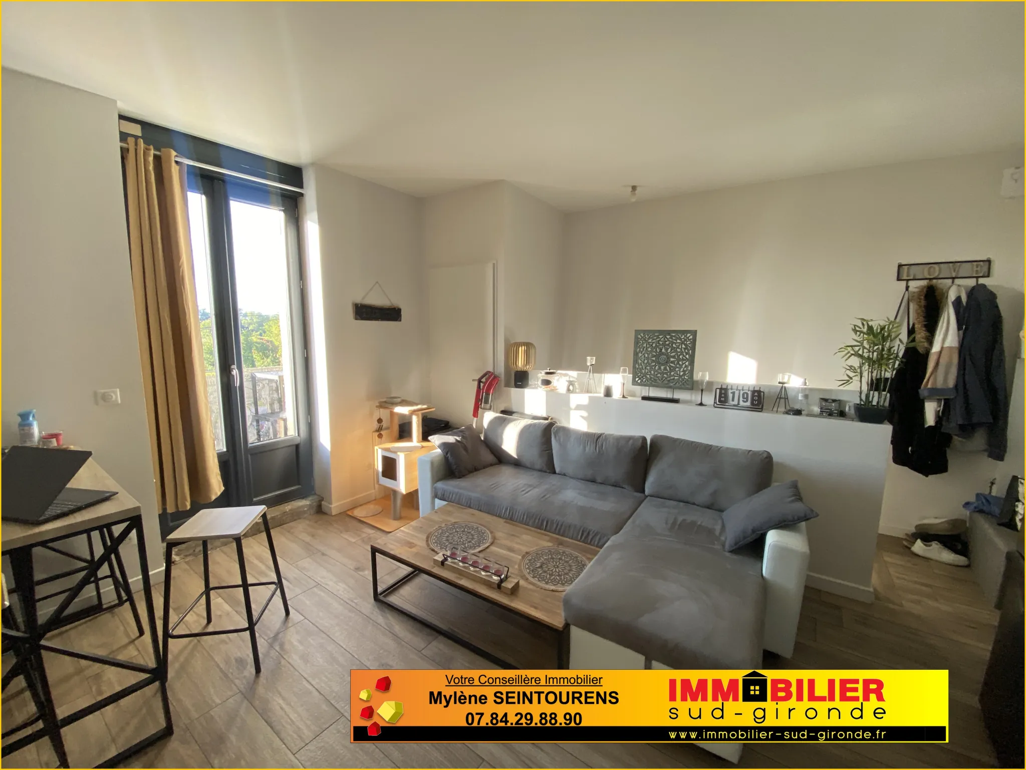 Appartement T3 rénové à Cadillac avec jardin et stationnement – Opportunité d'investissement 