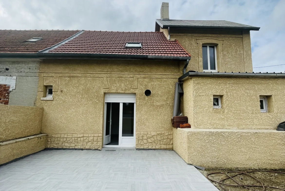 Maison rénovée de 105 m² avec 3 chambres à Nauroy, proche Saint-Quentin 