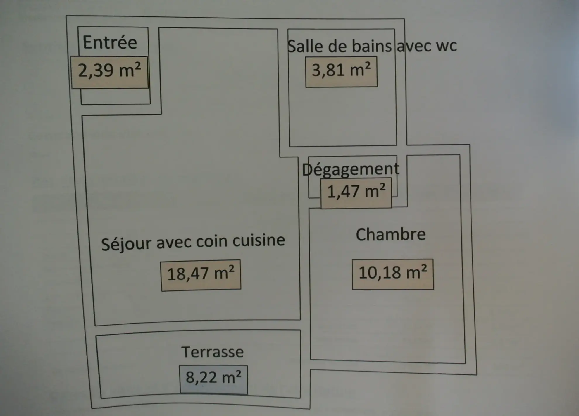 Appartement rez-de-jardin 1 chambre à Marmande avec parking et terrasse 