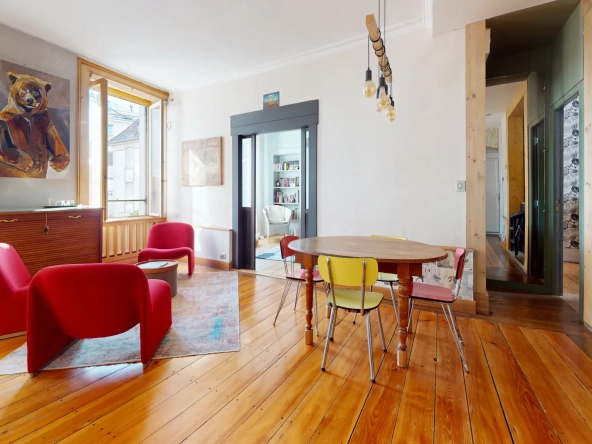 Bel appartement traversant de 60 m² à Besançon dans le quartier des Chaprais