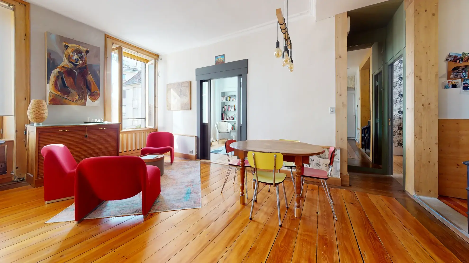 Bel appartement traversant de 60 m² à Besançon dans le quartier des Chaprais 