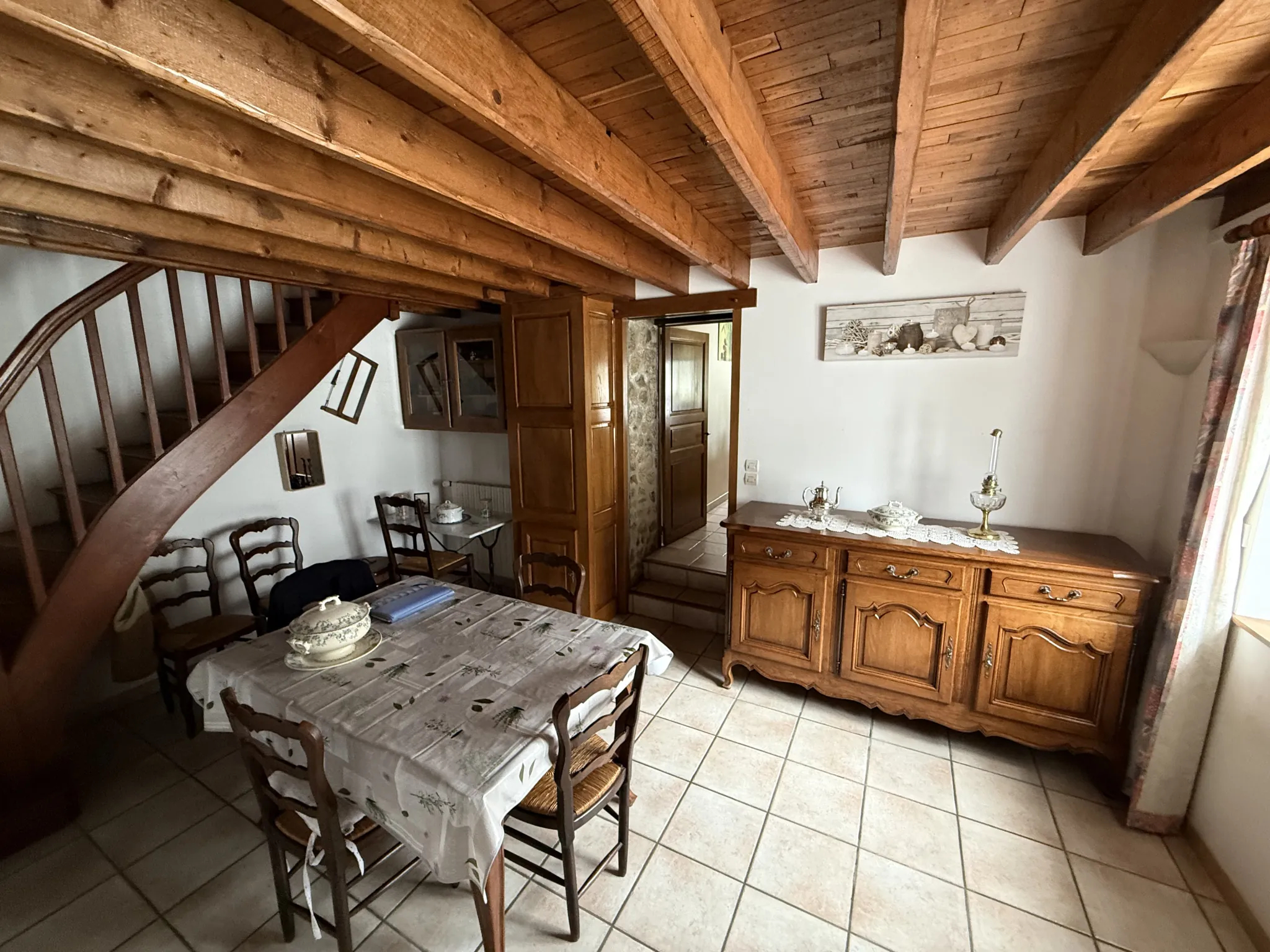Maison en pierre de 142 m² à Saint Pierre des Nids avec terrain et garage 