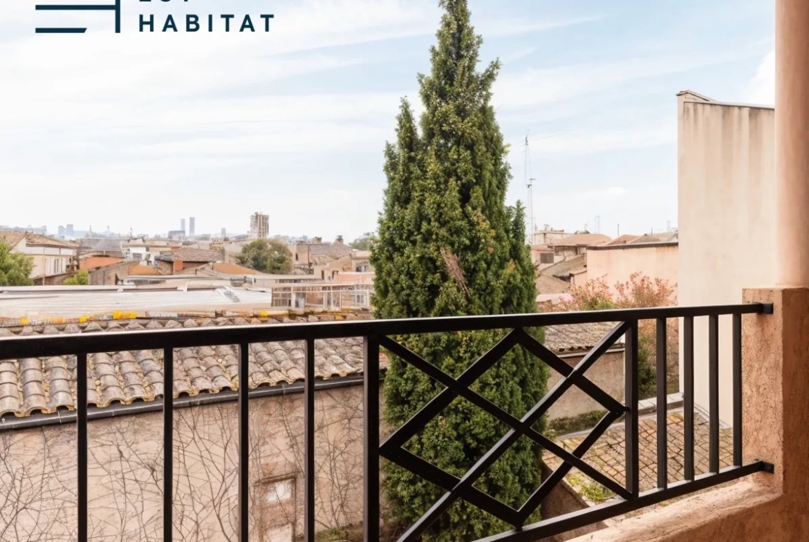 Appartement T2 duplex à Toulouse Saint-Sernin avec balcon et parking en vente 