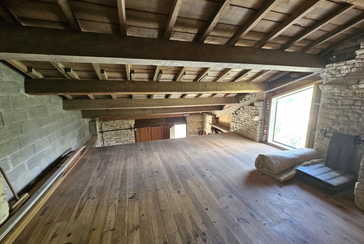 Belle maison en pierre avec vue sur le Marais Poitevin et accès à la conche, 5 chambres, jardin et garage 