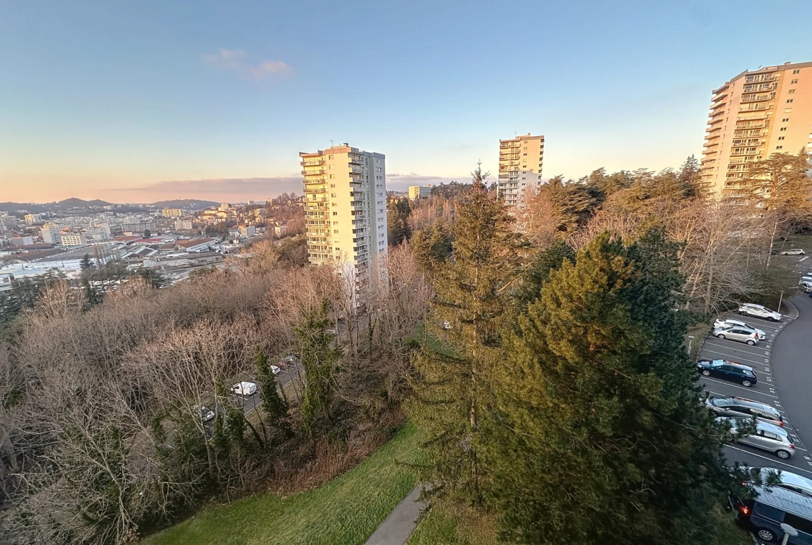 Appartement F5 avec balcon et vue imprenable à Saint-Étienne 