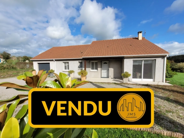 Maison récente avec grand terrain, vue campagne, proche A79 à Rocles