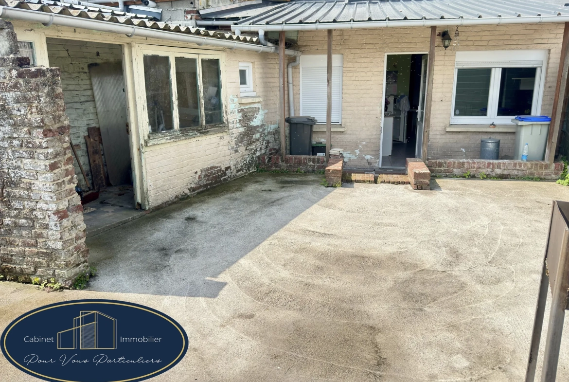 Maison mitoyenne de 86 m² à Aniche avec jardin et dépendances 