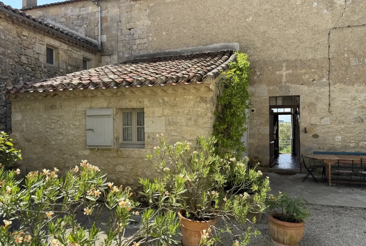Charmante maison de village avec piscine et jardin exposé sud, proche de Condom 