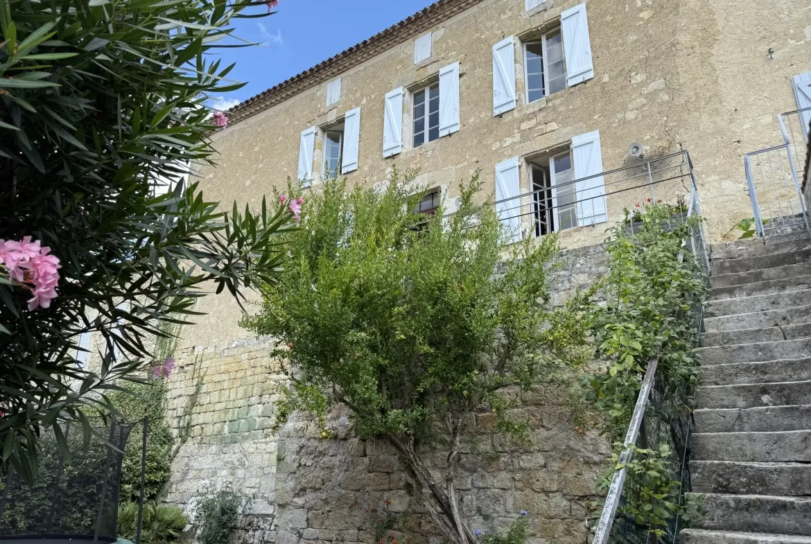 Charmante maison de village avec piscine et jardin exposé sud, proche de Condom 