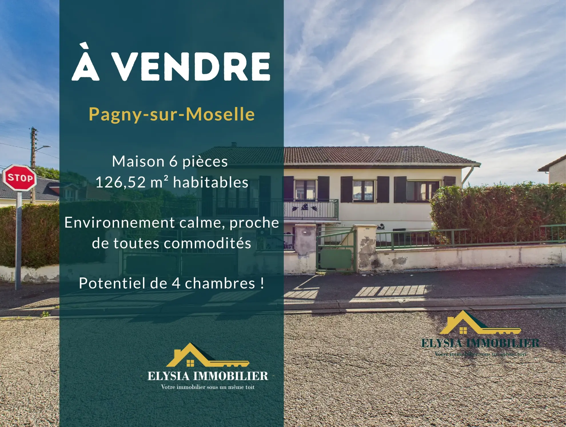 Belle maison familiale de 126 m² à Pagny-sur-Moselle, secteur calme 