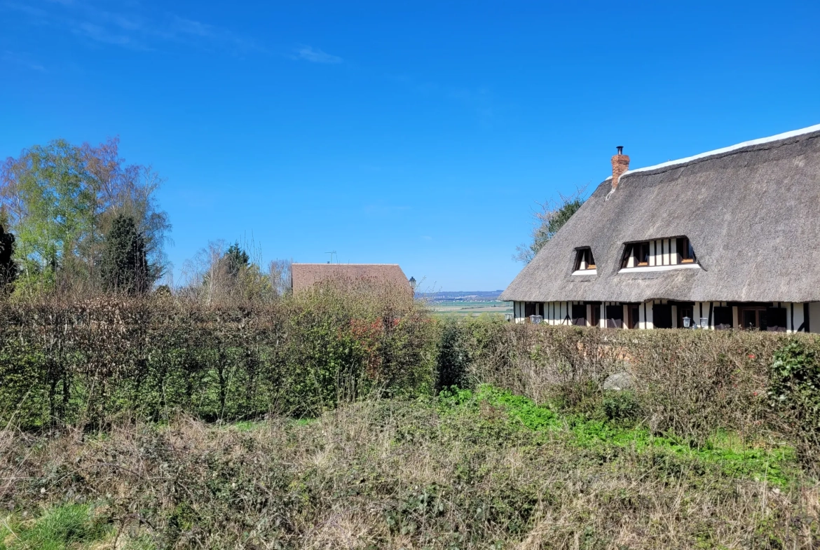 Terrain constructible viabilisé proche de Pont-Audemer avec permis en cours 