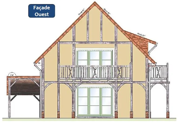 Terrain constructible viabilisé proche de Pont-Audemer avec permis en cours 