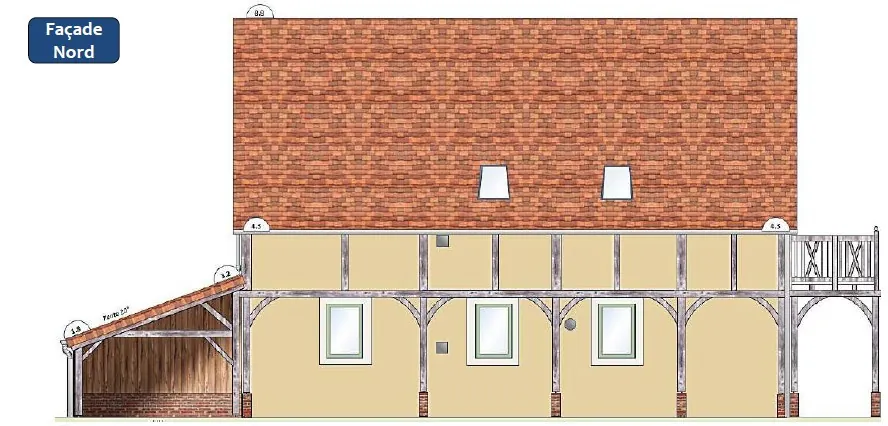 Terrain constructible viabilisé proche de Pont-Audemer avec permis en cours 