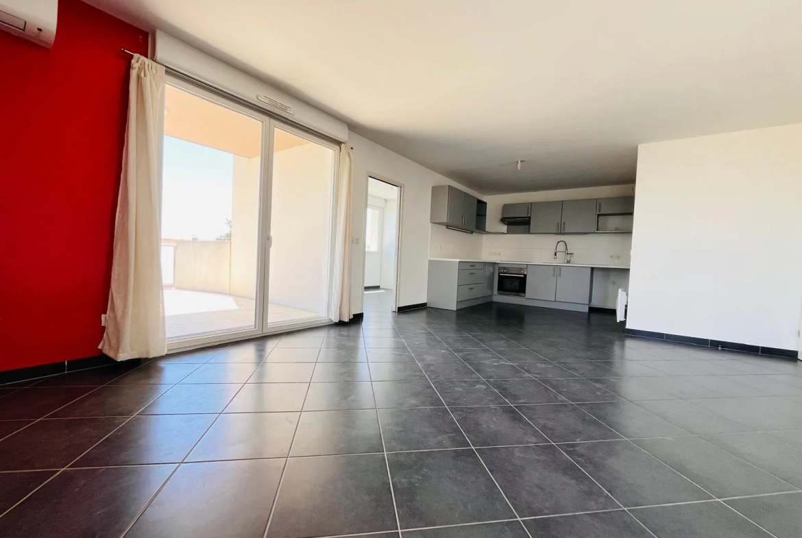 Appartement T3 moderne avec terrasse et garage à Perpignan Saint-Assiscle 