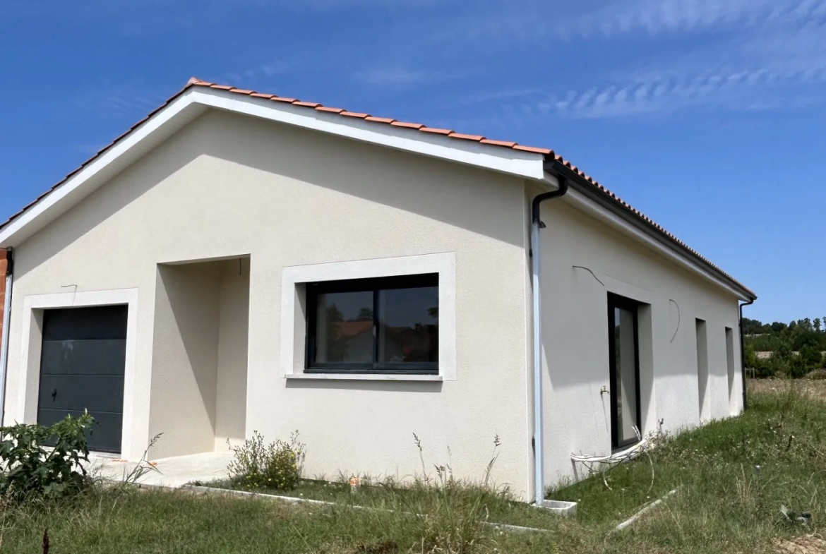 Maison neuve à vendre à Ste Bazeille - 3 chambres, jardin, proche commerces 