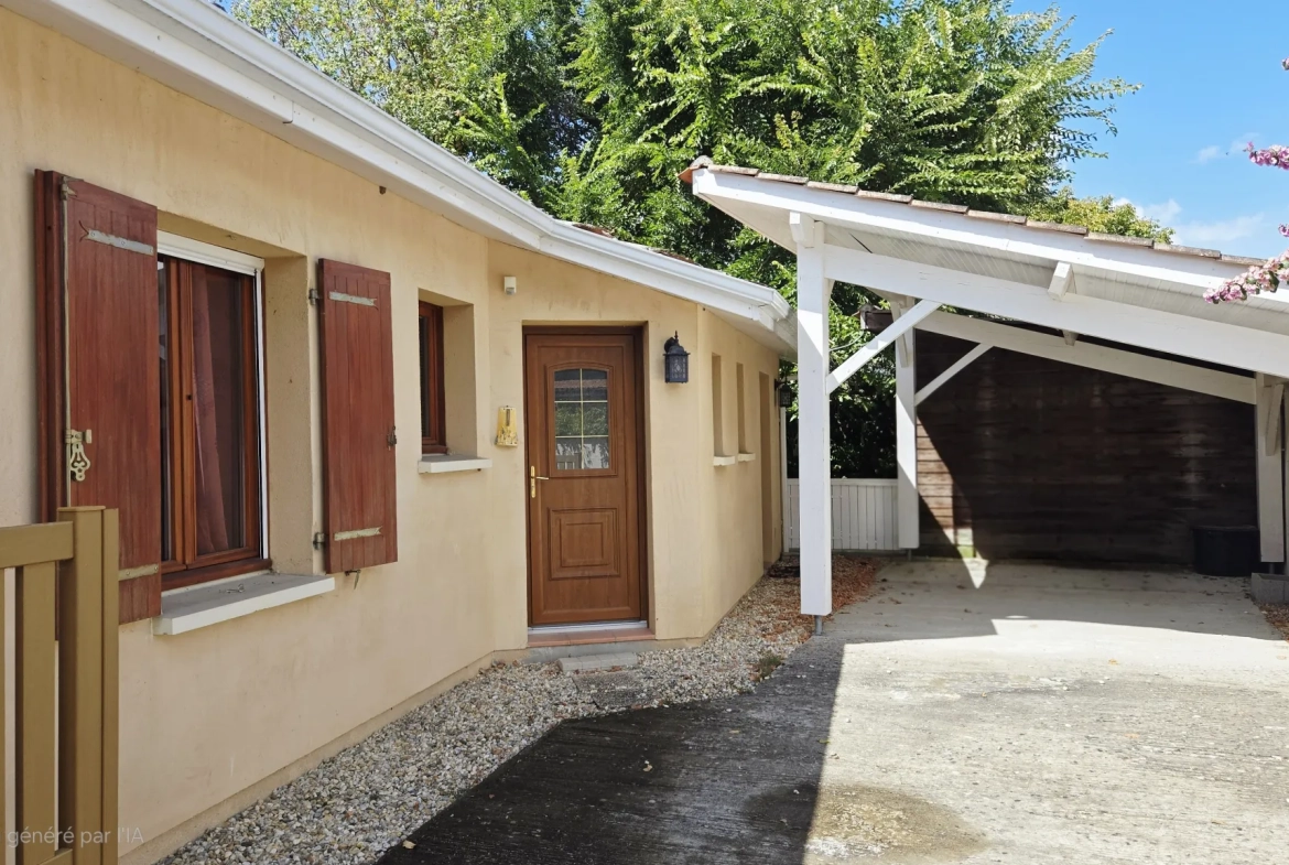 Jolie maison de plain-pied de 105 m² à Vayres, proche Bordeaux 