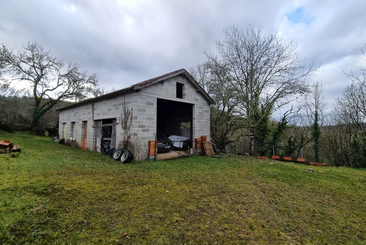 Bel ensemble immobilier en pierre avec terrain à Cahors - Fort potentiel 