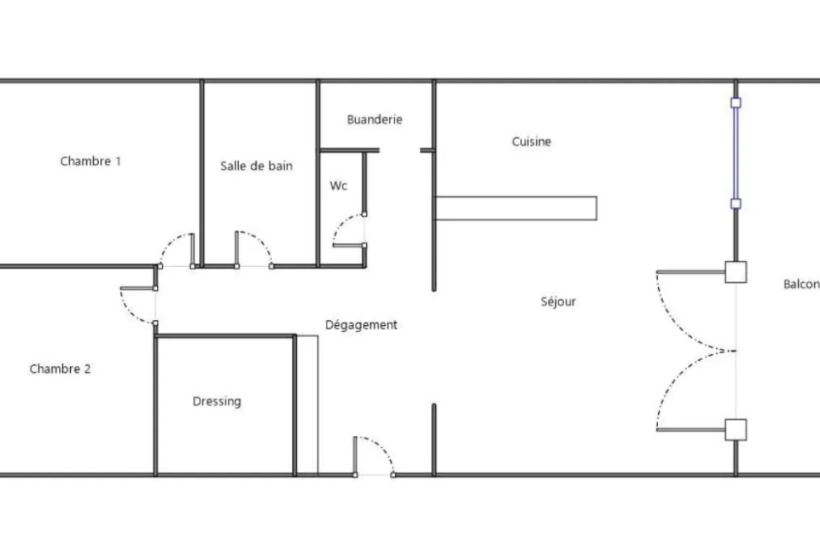 Appartement T3 rénové avec vue panoramique à Malzéville, près de Nancy 