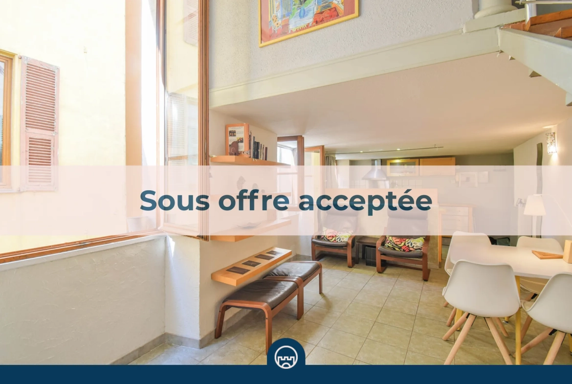 Appartement duplex de 40 m² à Nice dans le Vieux Nice – Excellente localisation 