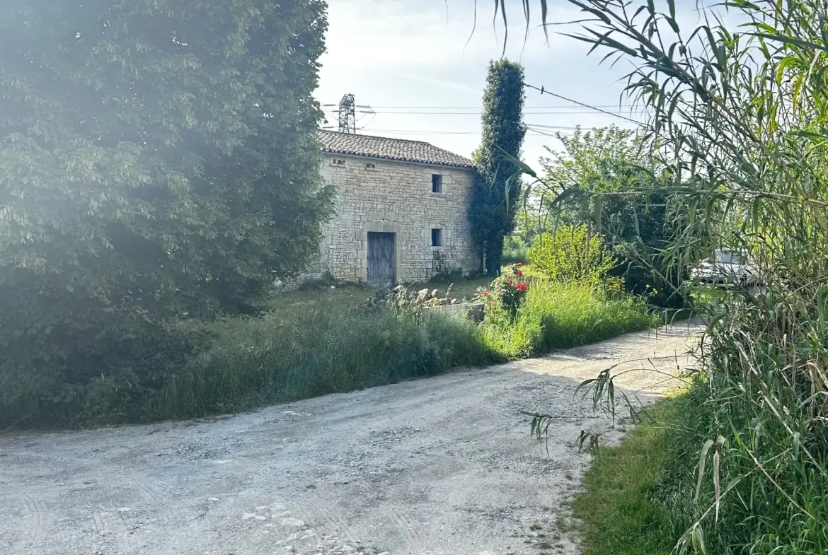 Maison en pierre avec jardin et terrasse à Sansais, Marais Poitevin 
