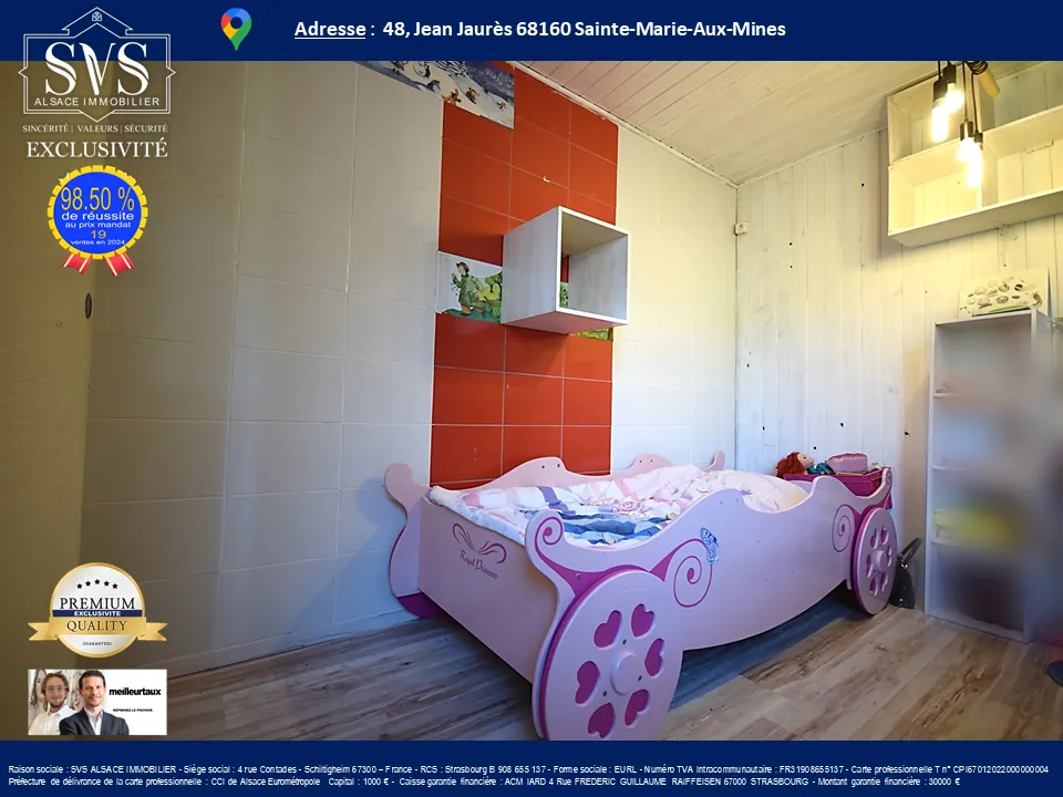 Appartement F4 de 70,61 m² avec jardin, cave et balcon à Sainte-Marie-aux-Mines 