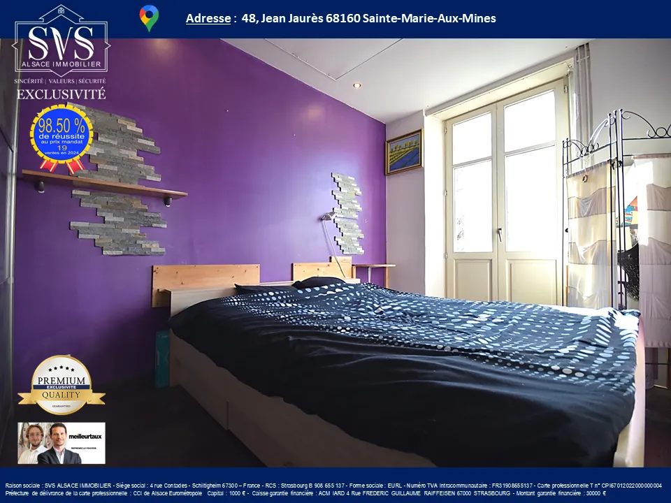 Appartement F4 de 70,61 m² avec jardin, cave et balcon à Sainte-Marie-aux-Mines 