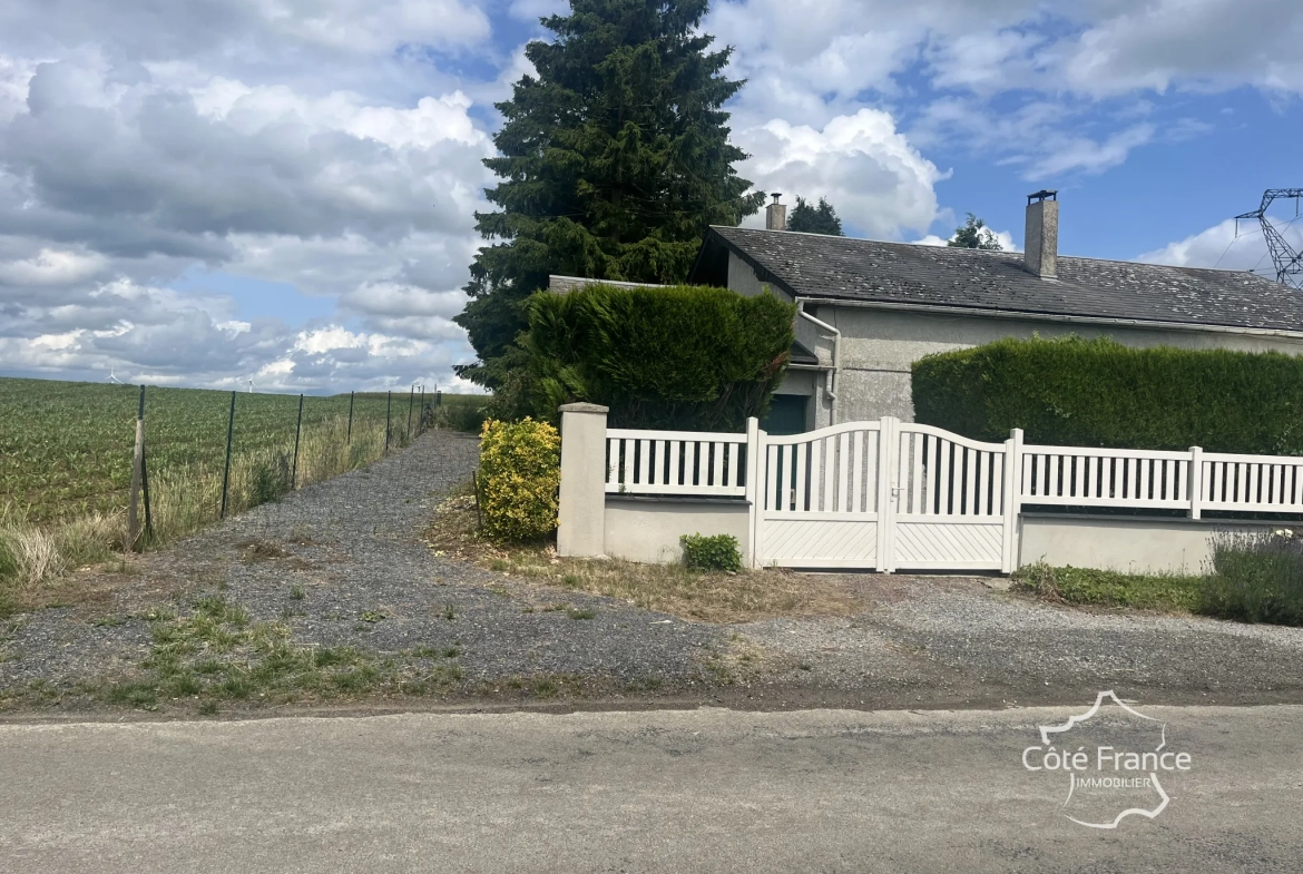 Maison à vendre à Sains Richaumont avec jardin, 3 chambres, vérandas et garage 