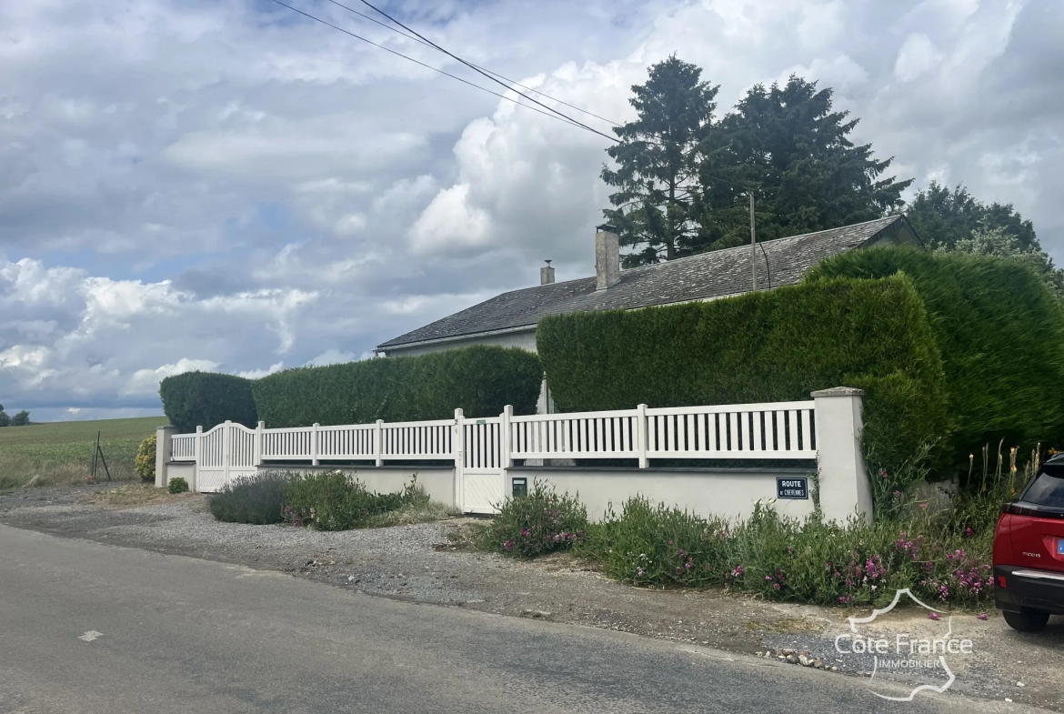 Maison à vendre à Sains Richaumont avec jardin, 3 chambres, vérandas et garage 