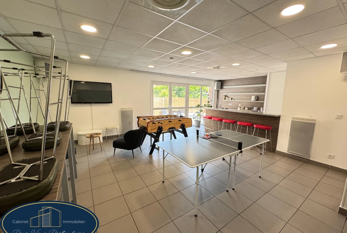 Studio meublé à vendre à Valenciennes, bail long terme, résidence sécurisée 