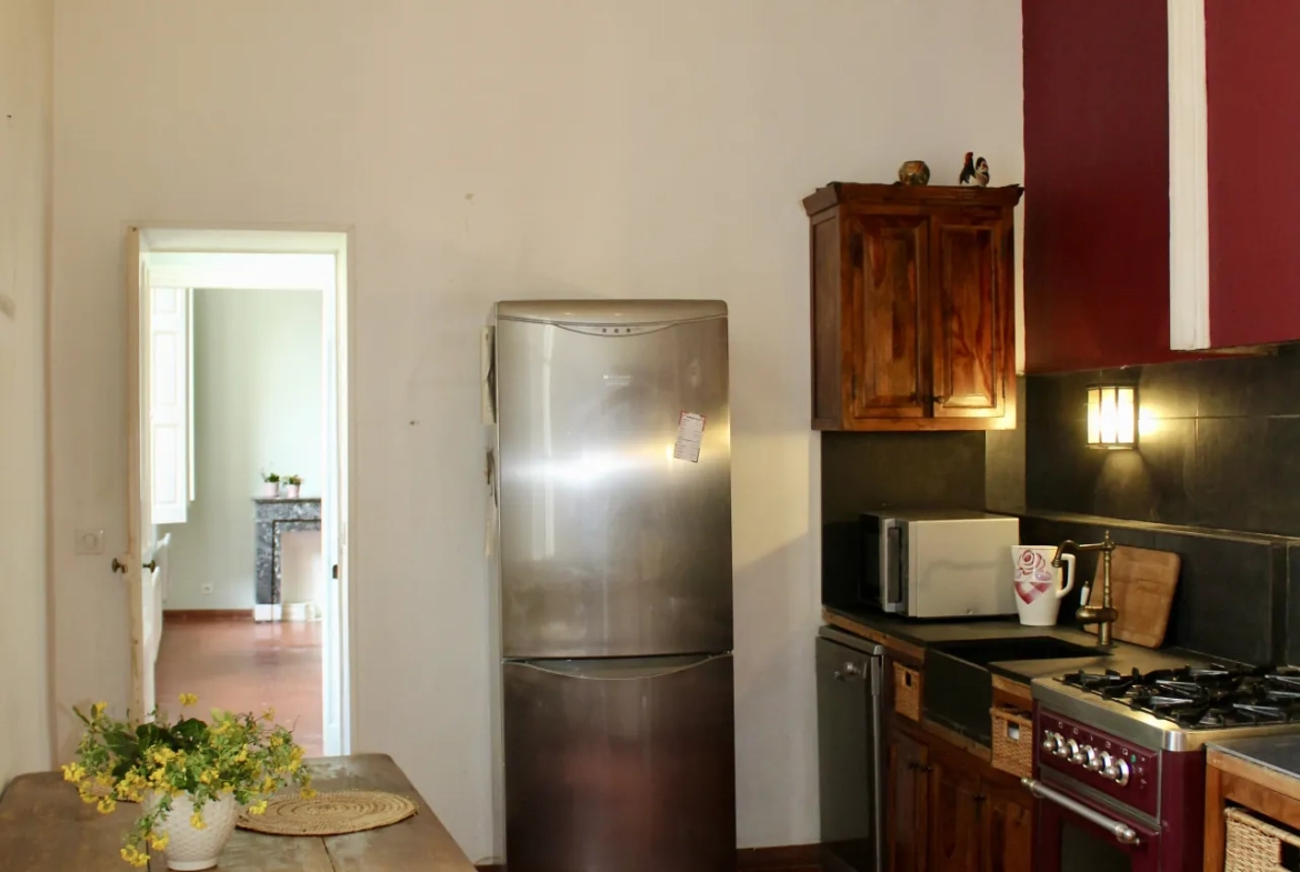 Appartement T3 de charme dans le centre historique de Nîmes avec vue sur jardin 