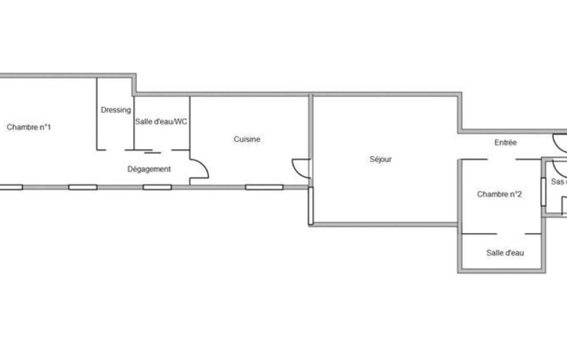 Appartement T3 de charme dans le centre historique de Nîmes avec vue sur jardin 