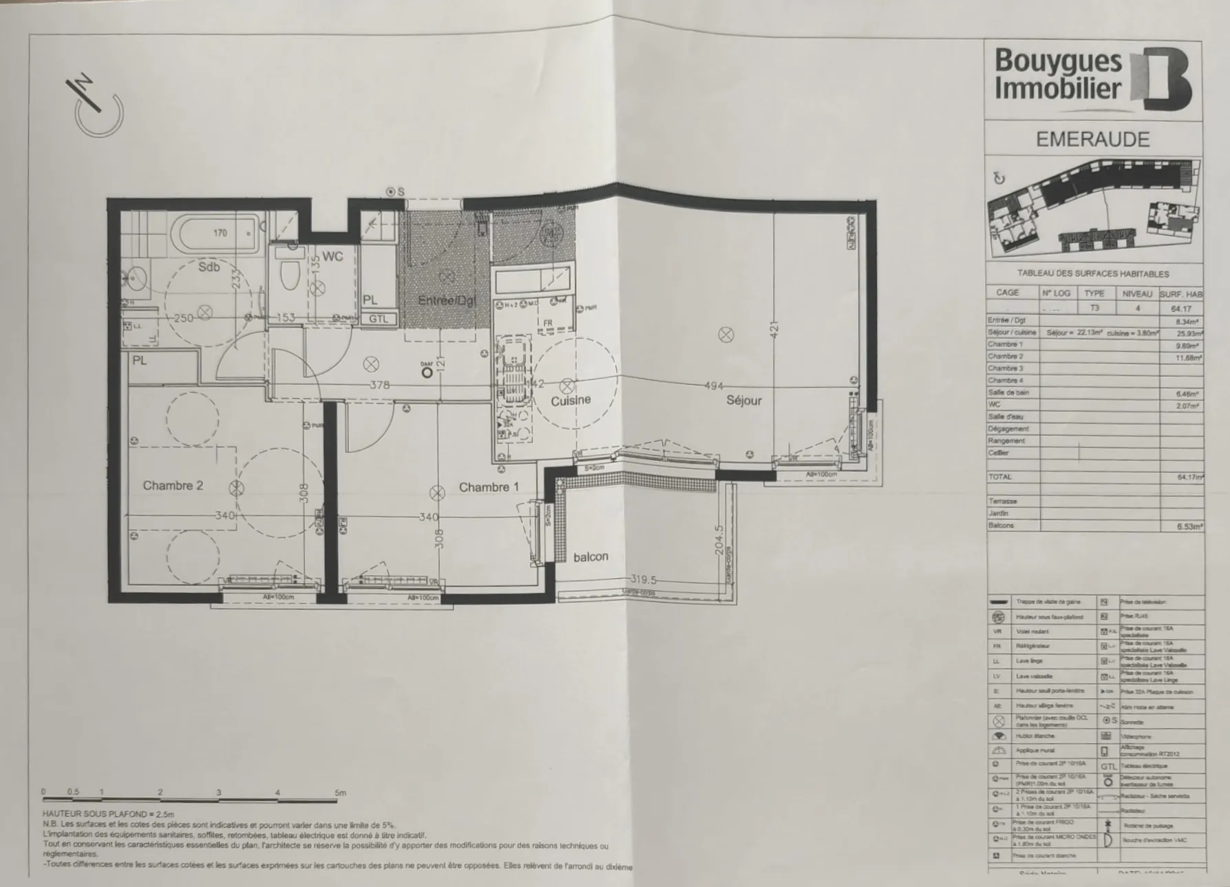 Appartement T3 lumineux avec balcon et parking à Bretigny-sur-Orge 