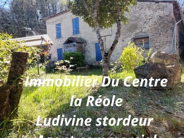 Maison en pierre à rénover de 110 m² avec jardin à La Réole