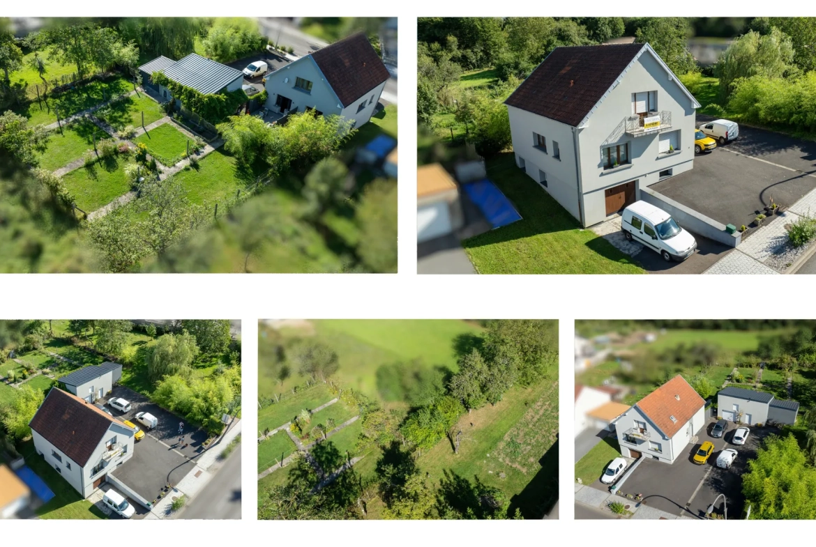 Maison 140 m2 avec terrasse, grand terrain et dépendances à Farébersviller 