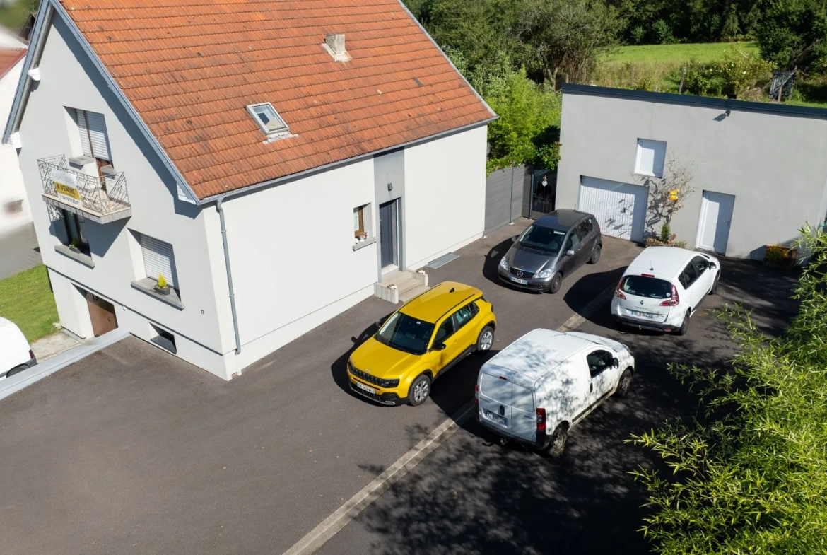 Maison 140 m2 avec terrasse, grand terrain et dépendances à Farébersviller 