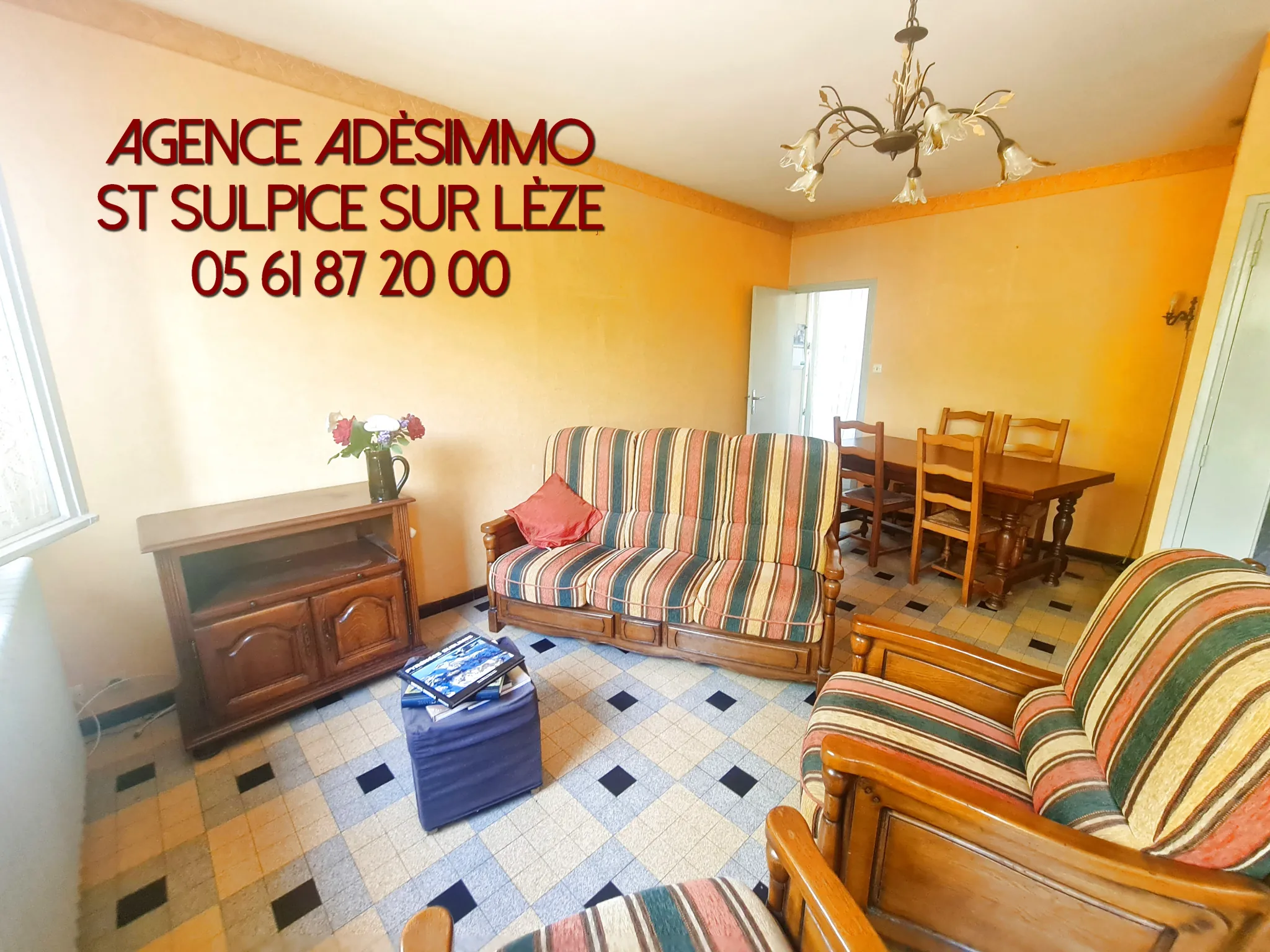 Maison de plain-pied à vendre avec garage et jardin à Saint-Sulpice-sur-Léze 