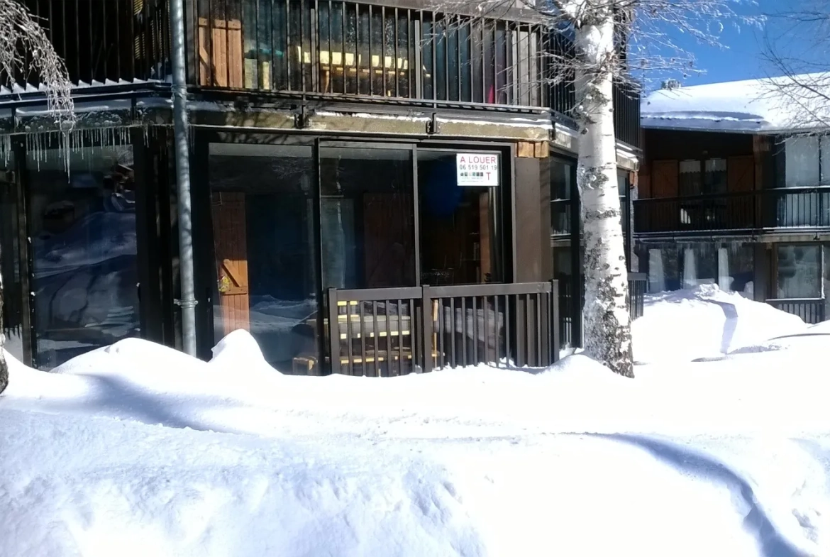 Studio meublé de 25 m² avec véranda chauffée à Montferrier, proche pistes 