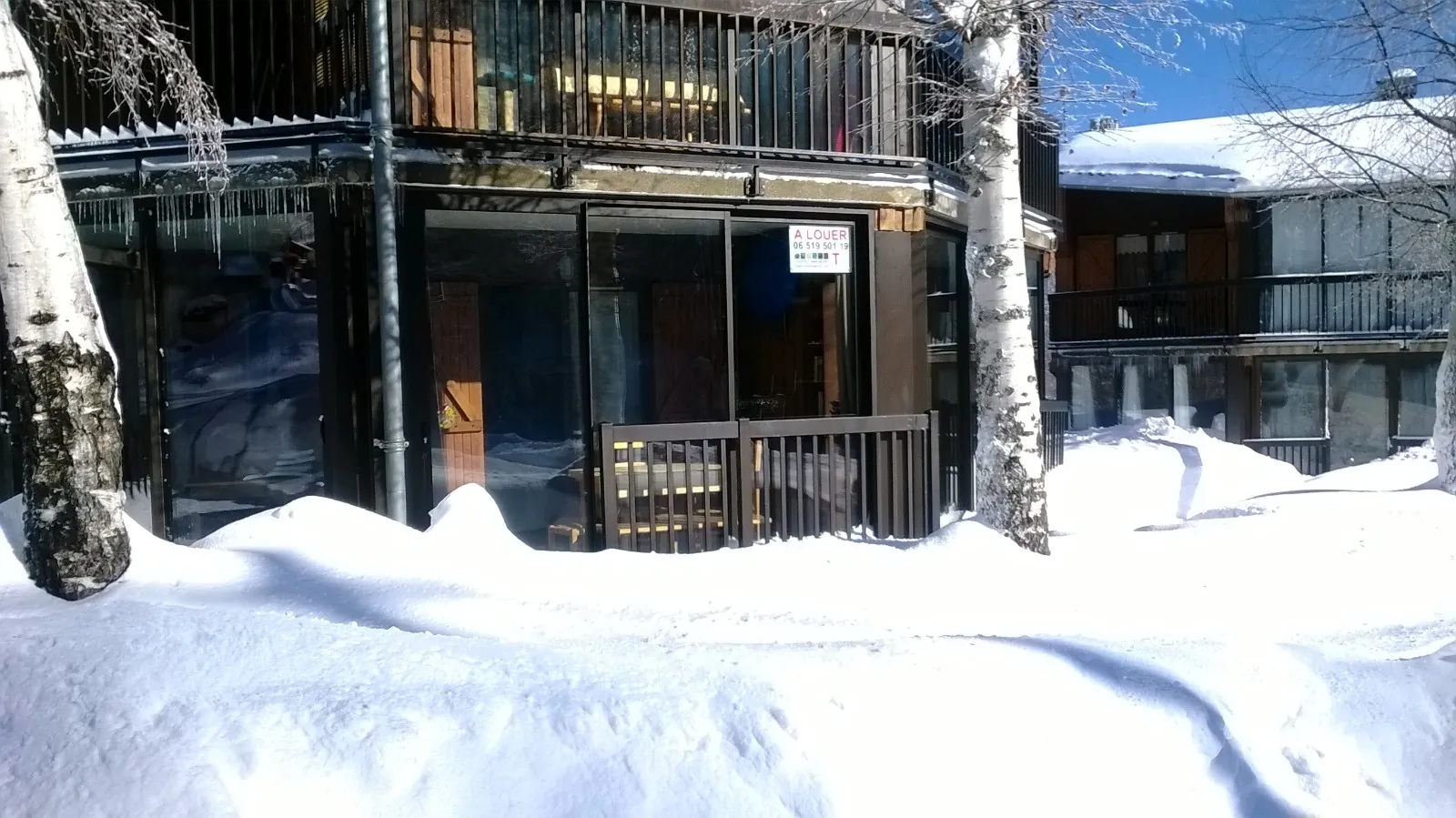 Studio meublé de 25 m² avec véranda chauffée à Montferrier, proche pistes 