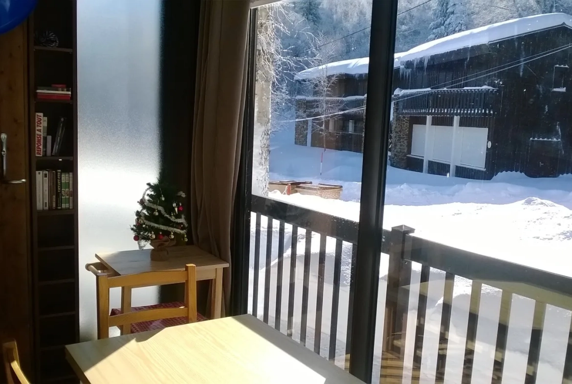 Studio meublé de 25 m² avec véranda chauffée à Montferrier, proche pistes 