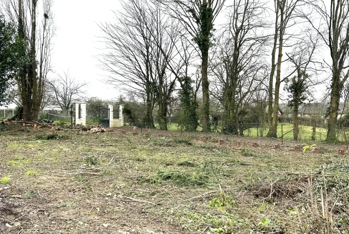 Terrain constructible de 1200 m² à Puchay proche Paris 