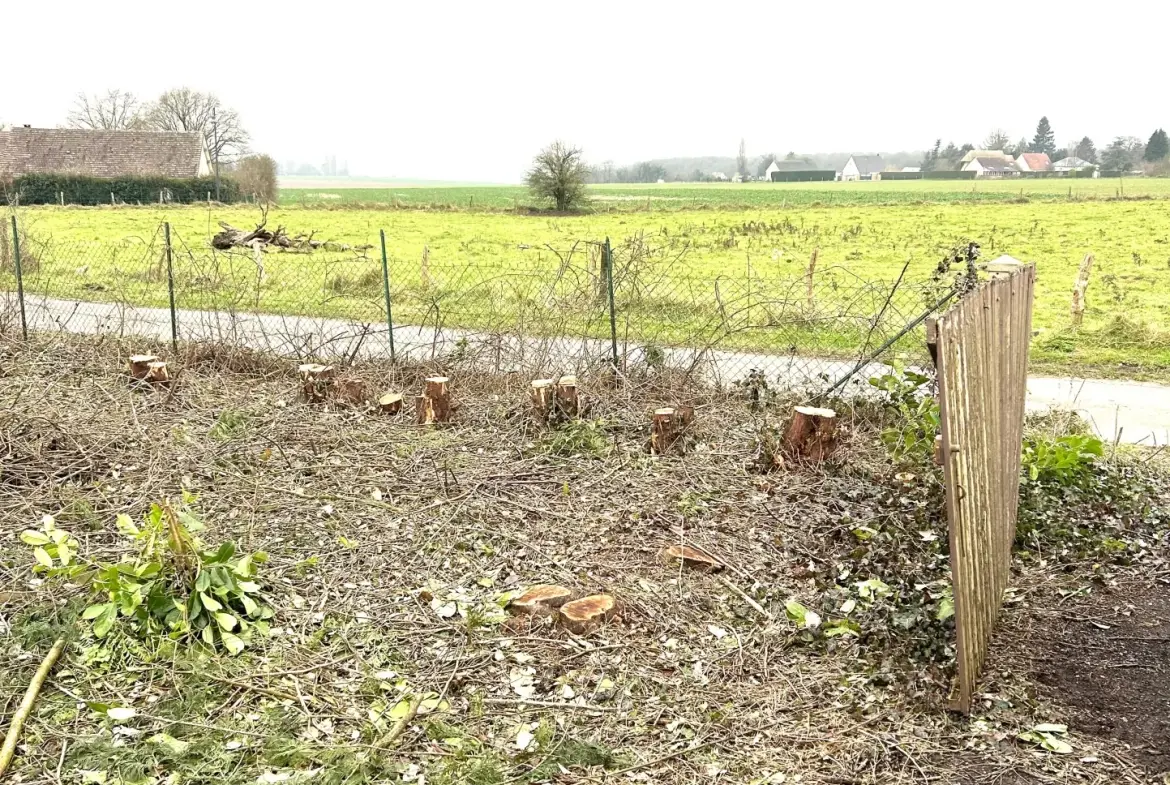 Terrain constructible de 1200 m² à Puchay proche Paris 