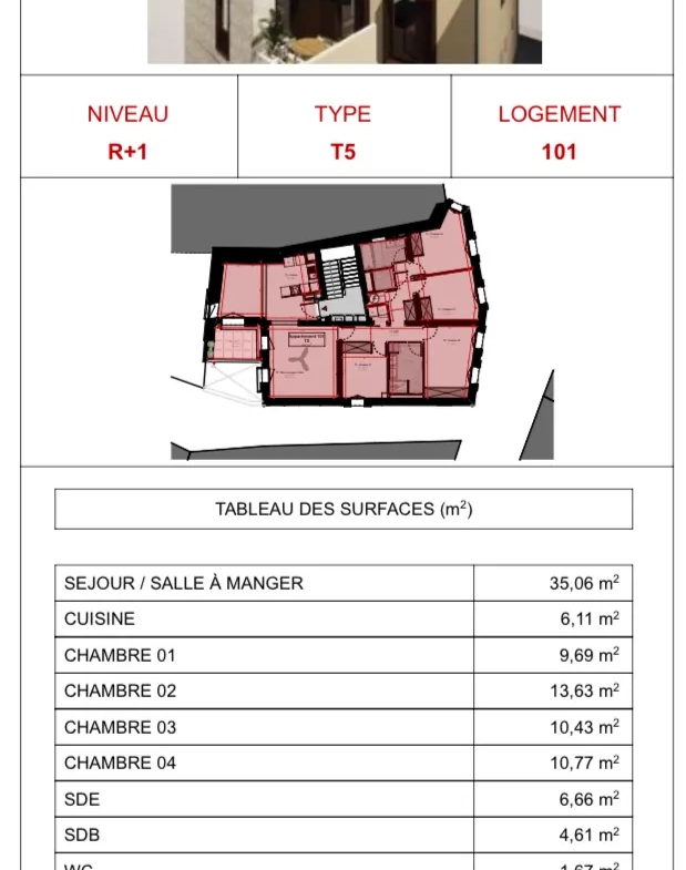 Appartement 5 pièces rénové avec terrasse et cave à Ganges 