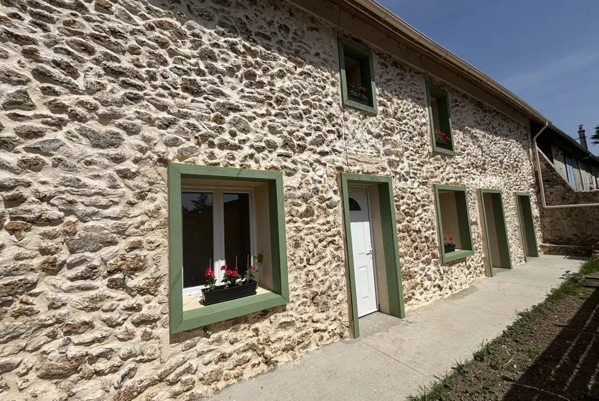 Maison briarde rénovée à La Ferté-sous-Jouarre avec jardin et 3 chambres 