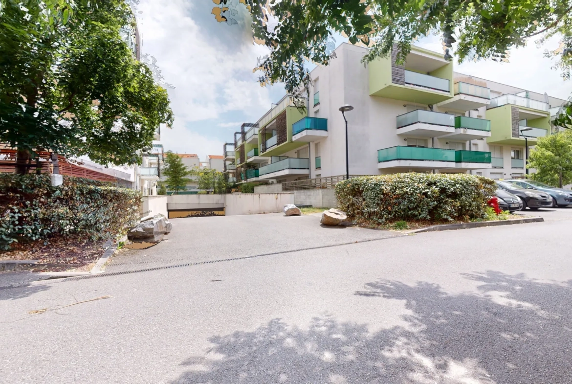 Appartement T2 avec terrasse à Toulouse - Résidence sécurisée et parking 