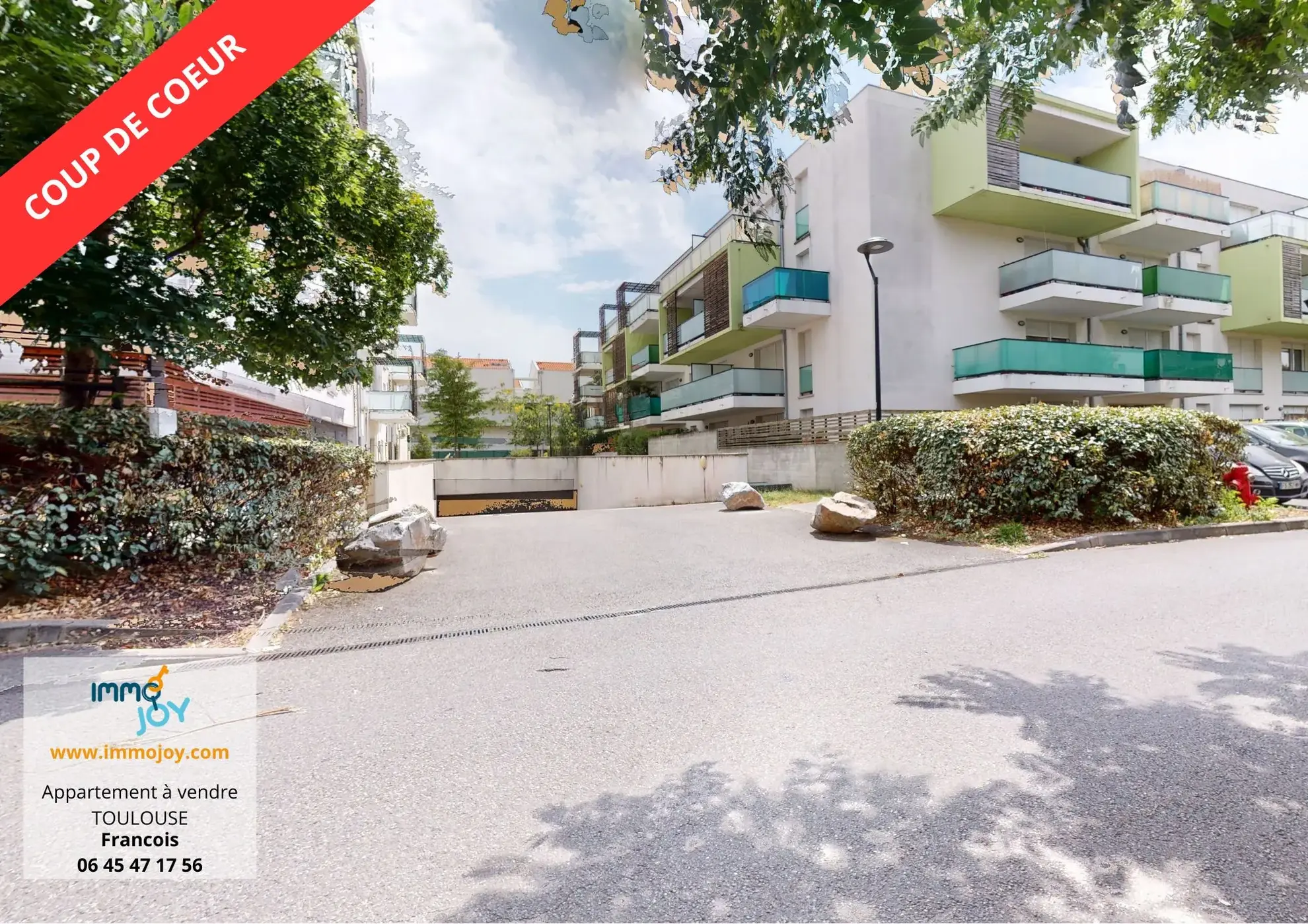 Appartement T2 avec terrasse à Toulouse - Résidence sécurisée et parking 