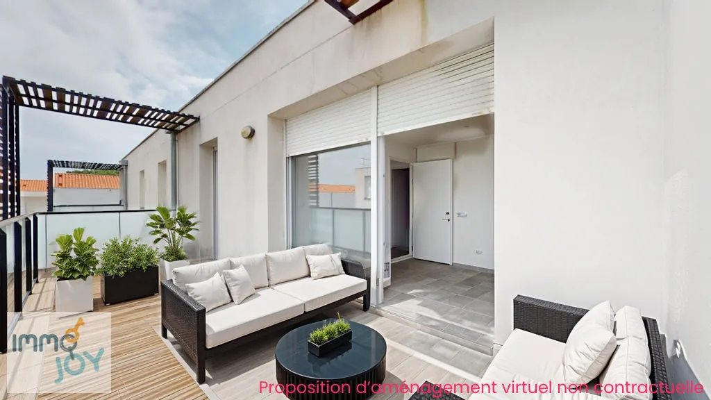 Appartement T2 avec terrasse à Toulouse - Résidence sécurisée et parking 