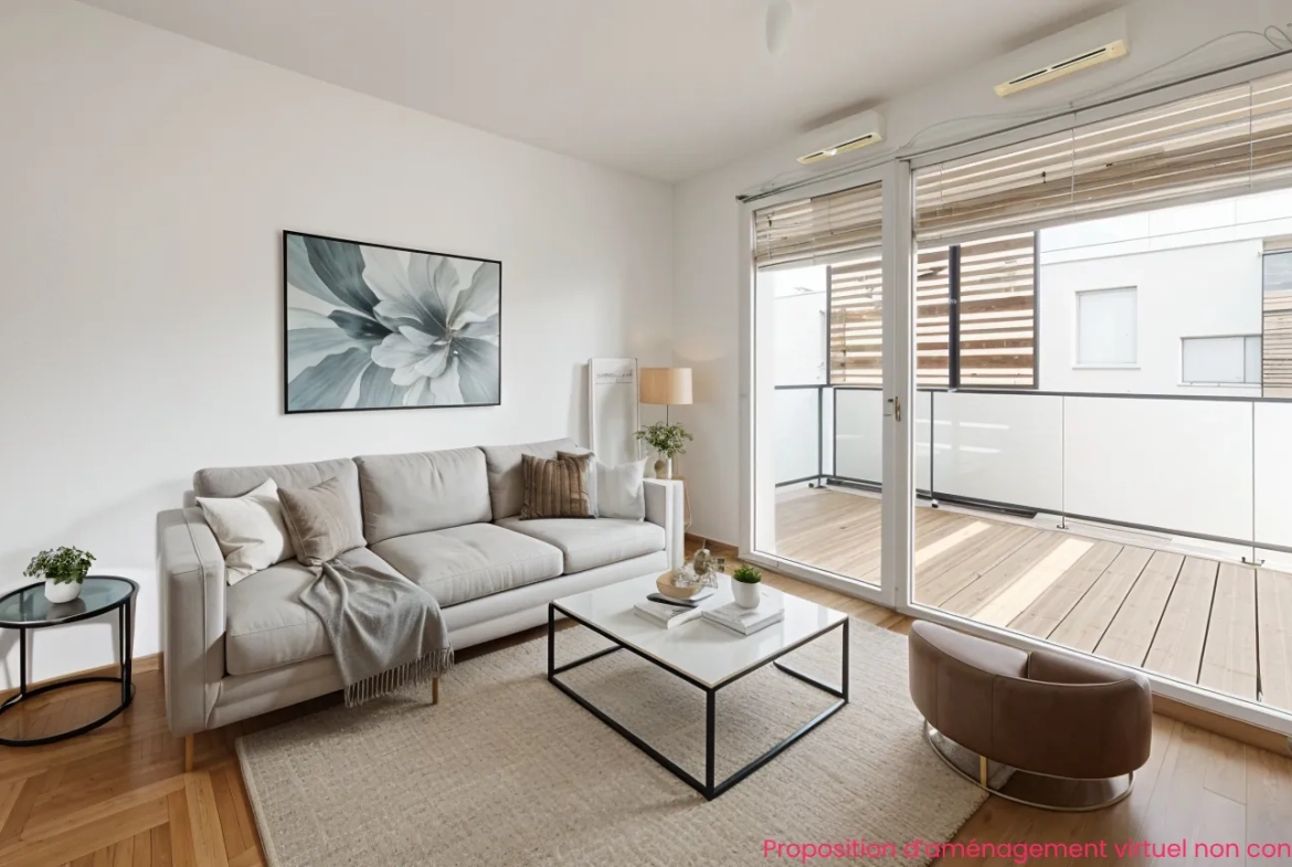 Appartement T2 avec terrasse à Toulouse - Résidence sécurisée et parking 