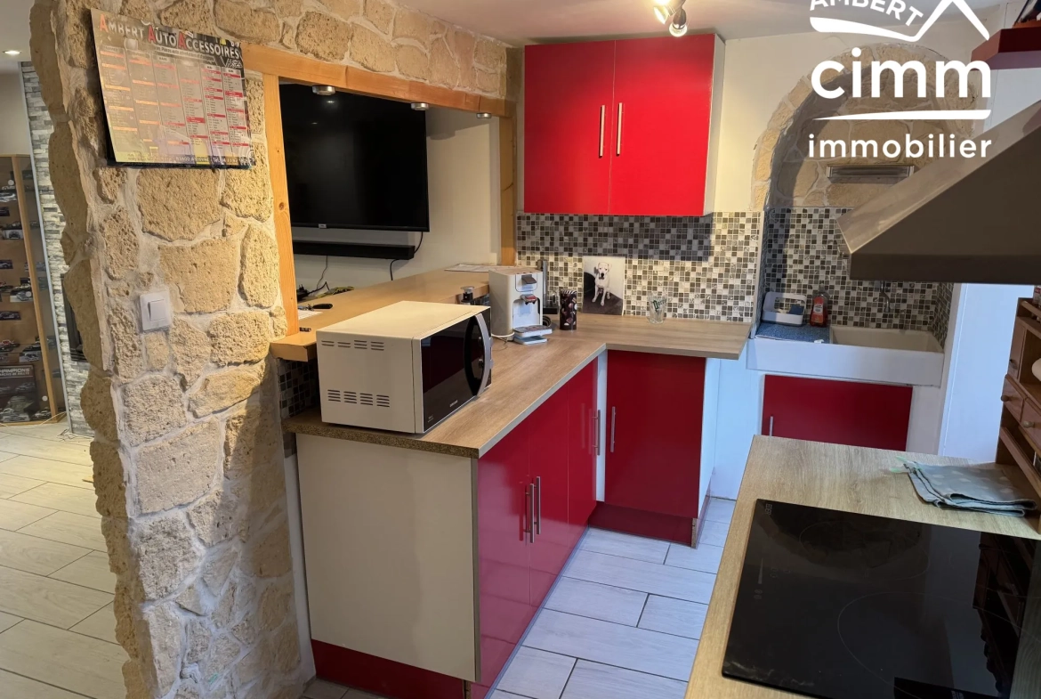Opportunité unique : deux maisons mitoyennes avec garages et jardin à Ambert 