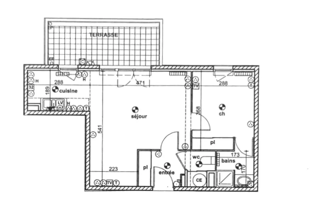 Appartement 2 pièces avec terrasse et box à Marseille 13014 - Investissement locatif 